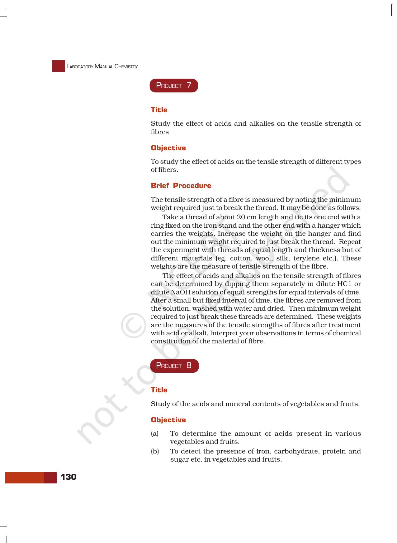 NCERT Laboratory Manuals for Class XI Chemistry - Projects - Page 9