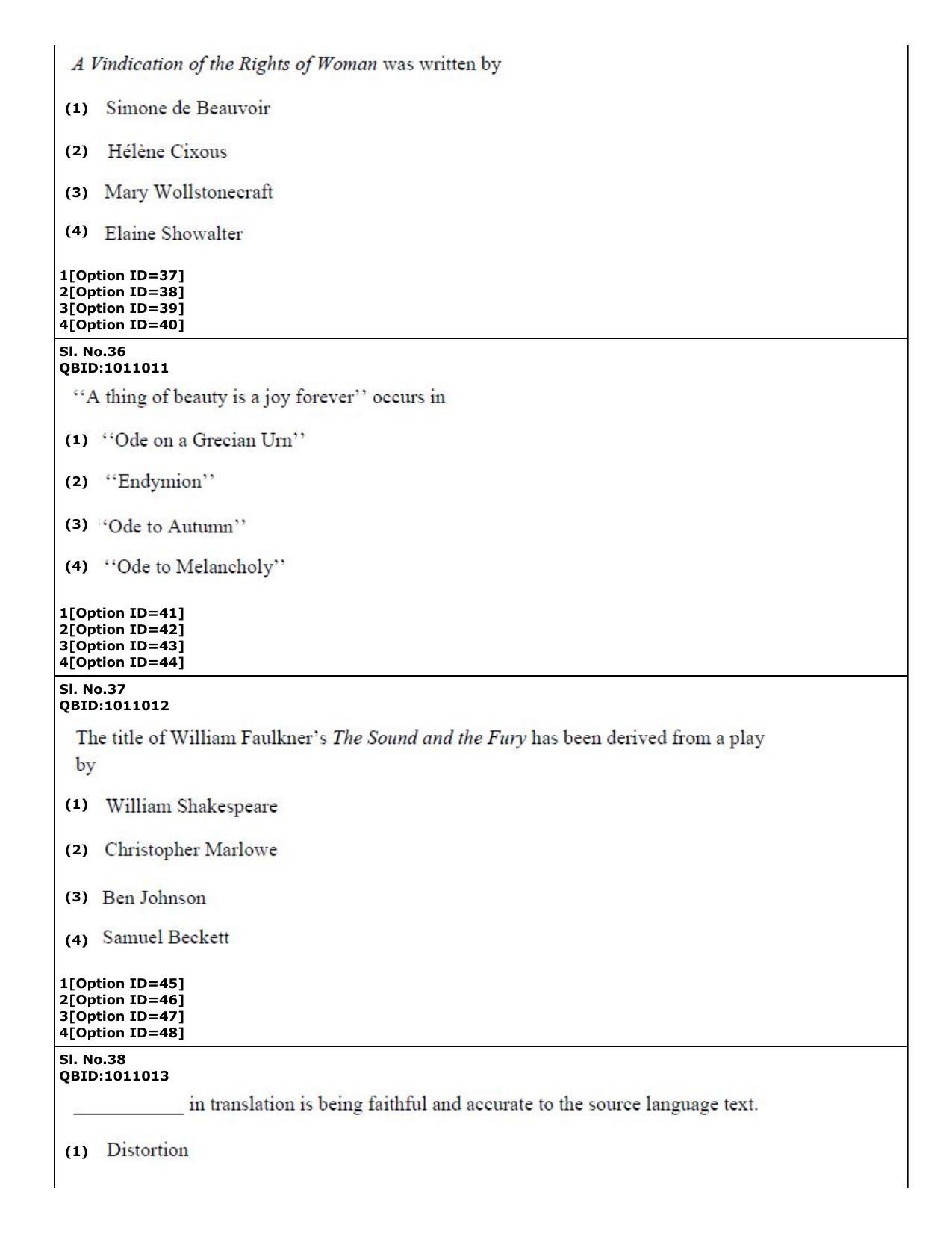 CUET (PG) 2022: PGQP05-English (01-09-2022) Question Paper - Page 19