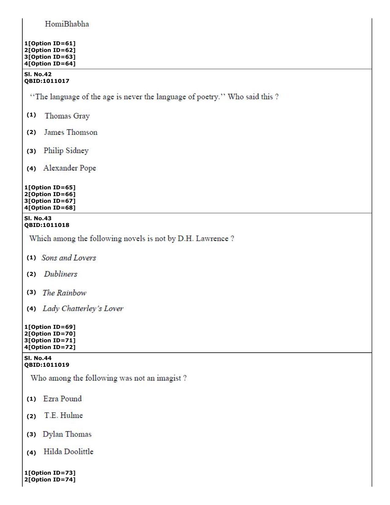 CUET (PG) 2022: PGQP05-English (01-09-2022) Question Paper - Page 21