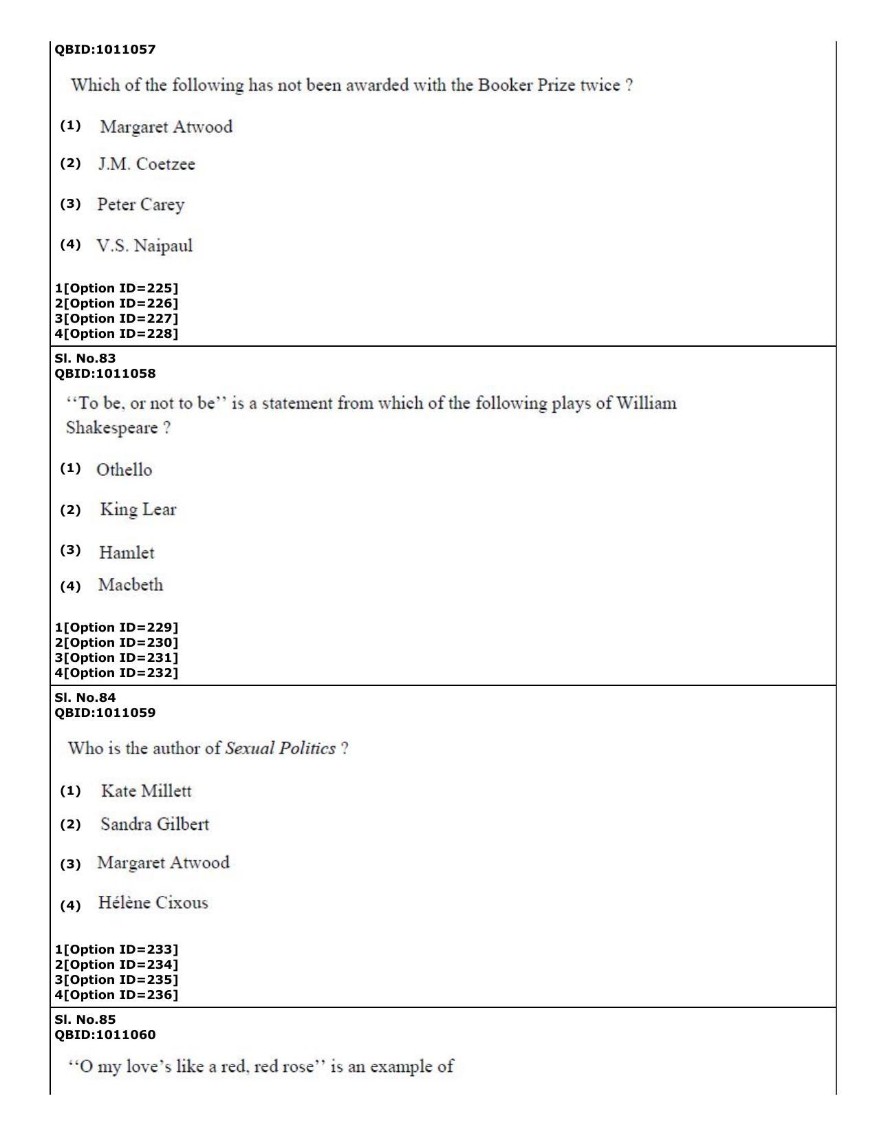 CUET (PG) 2022: PGQP05-English (01-09-2022) Question Paper - Page 34
