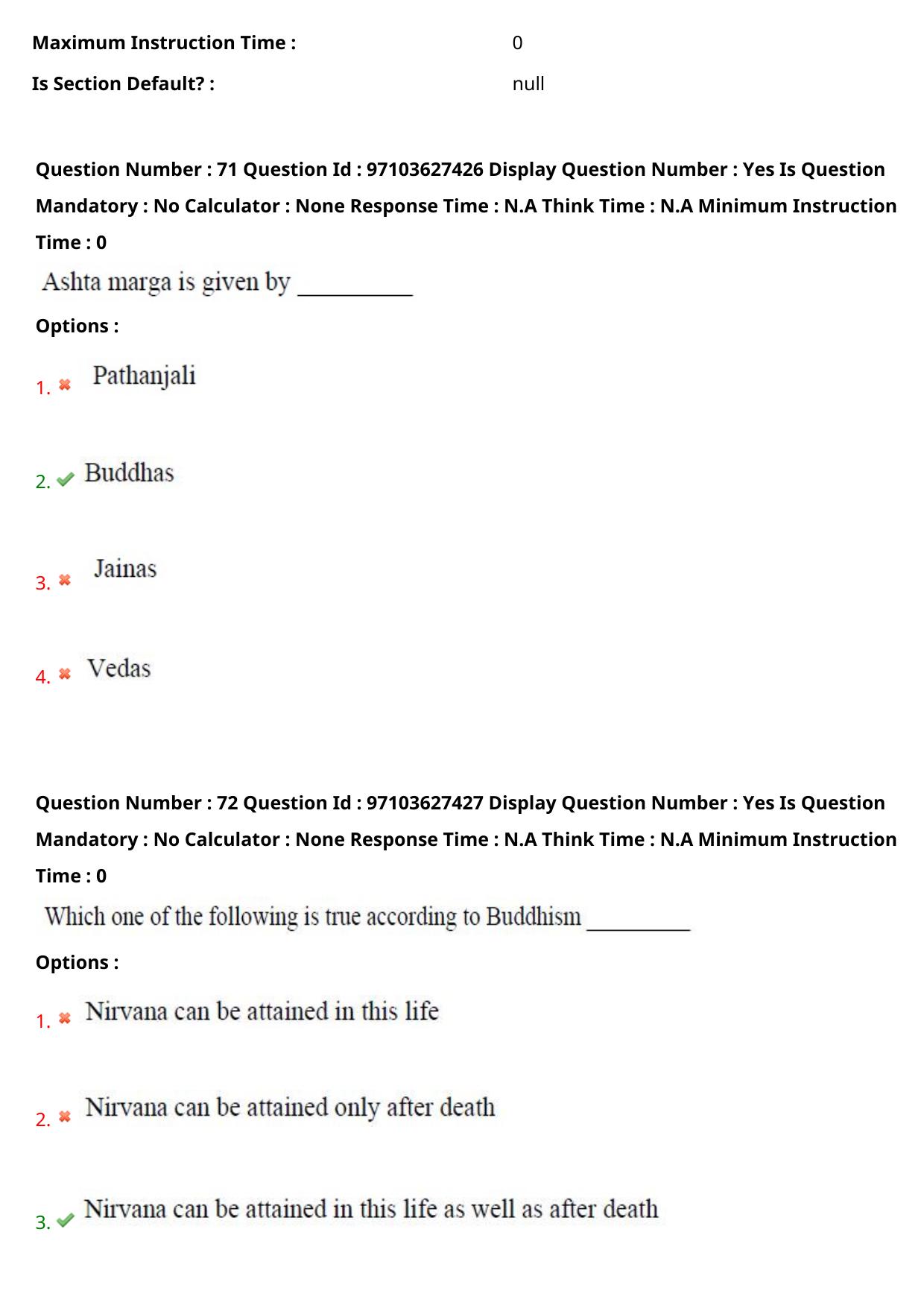 AP RCET 2024 Buddhist Studies Question Paper - Page 46