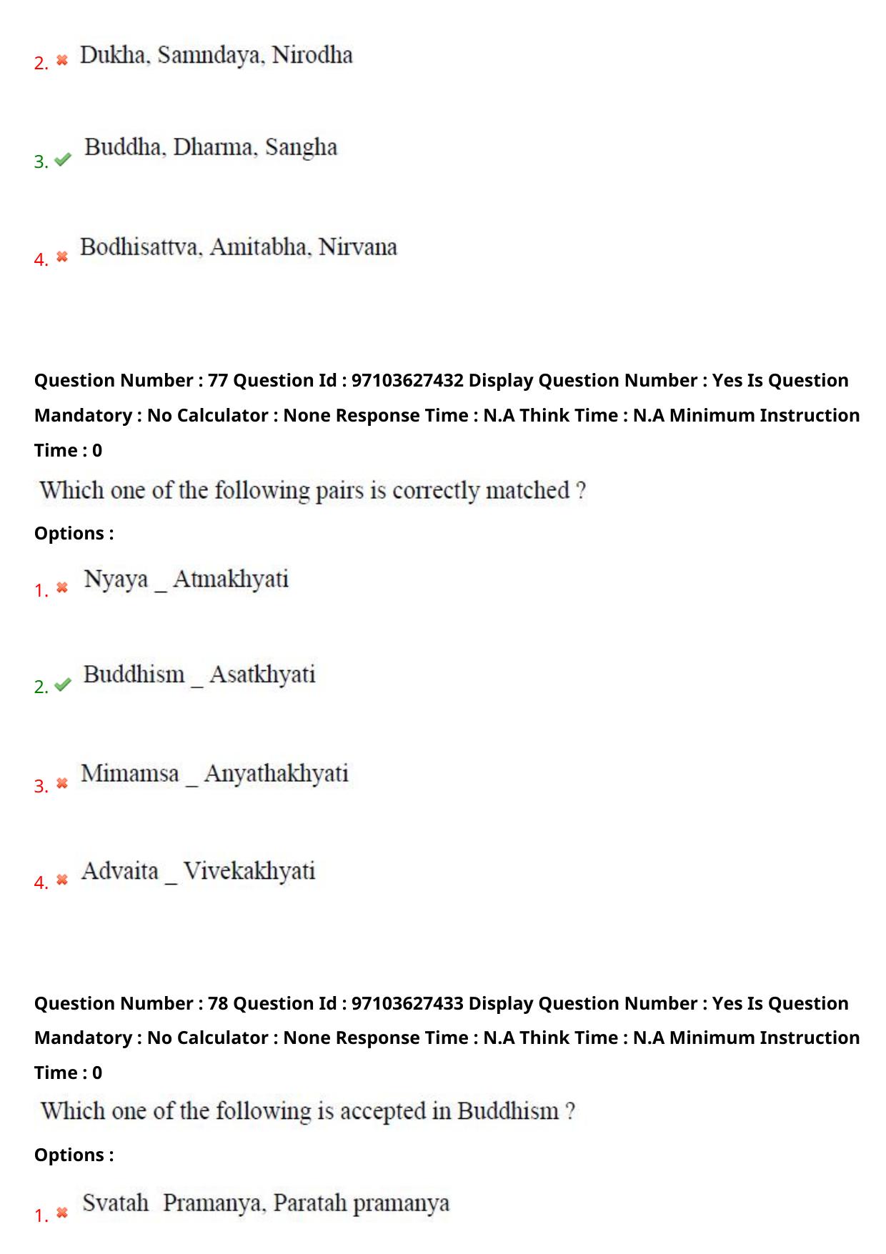 AP RCET 2024 Buddhist Studies Question Paper - Page 49
