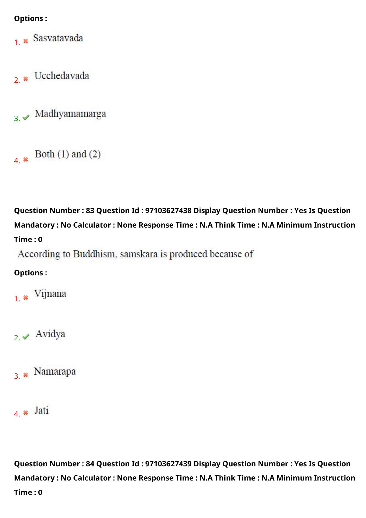 AP RCET 2024 Buddhist Studies Question Paper - Page 52