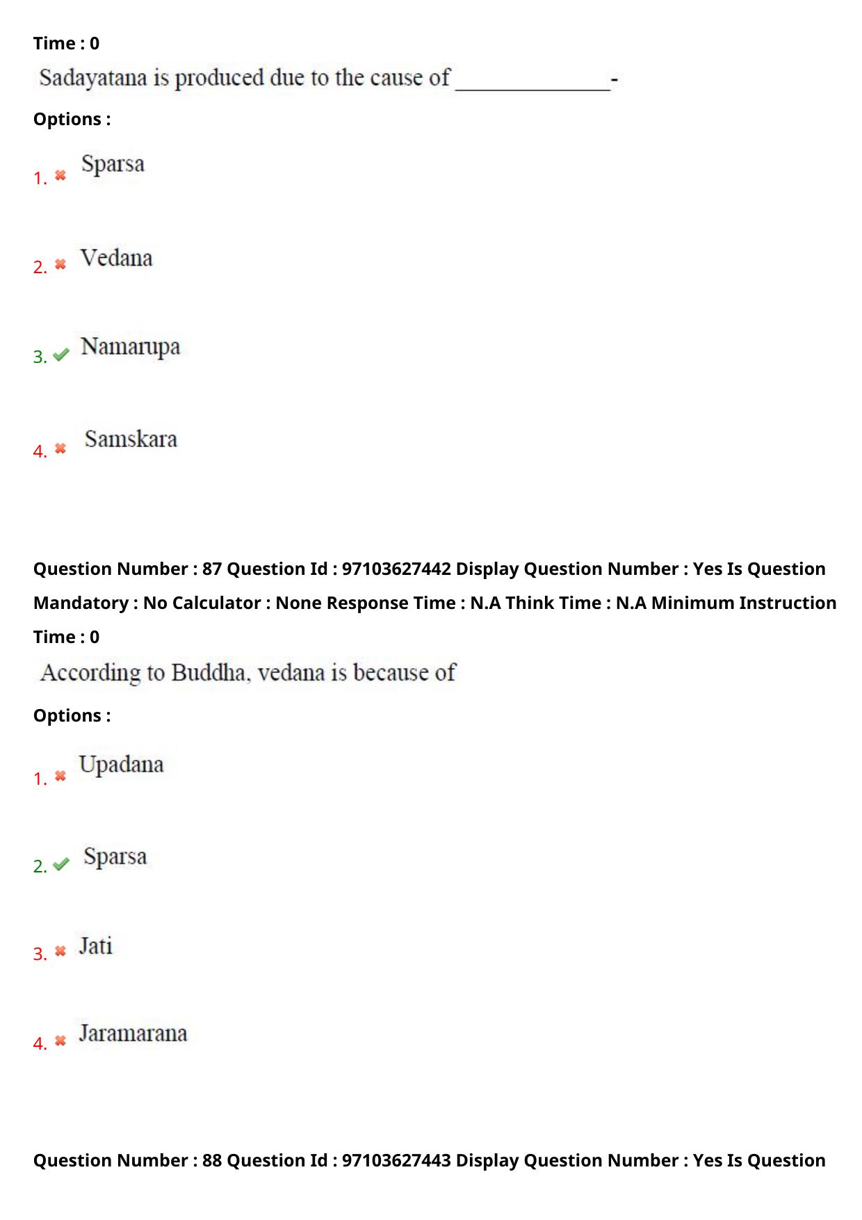 AP RCET 2024 Buddhist Studies Question Paper - Page 54