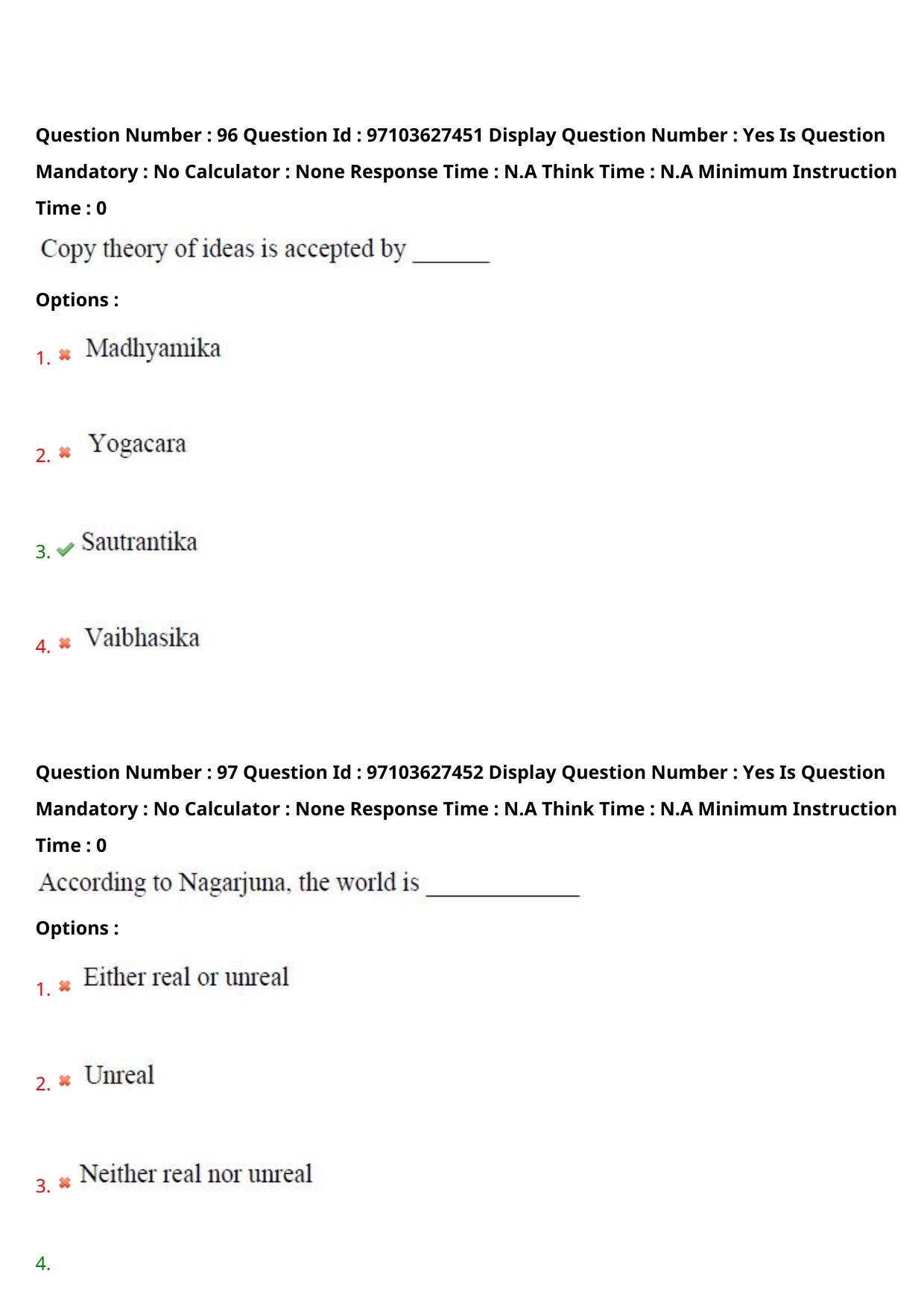 AP RCET 2024 Buddhist Studies Question Paper - Page 59