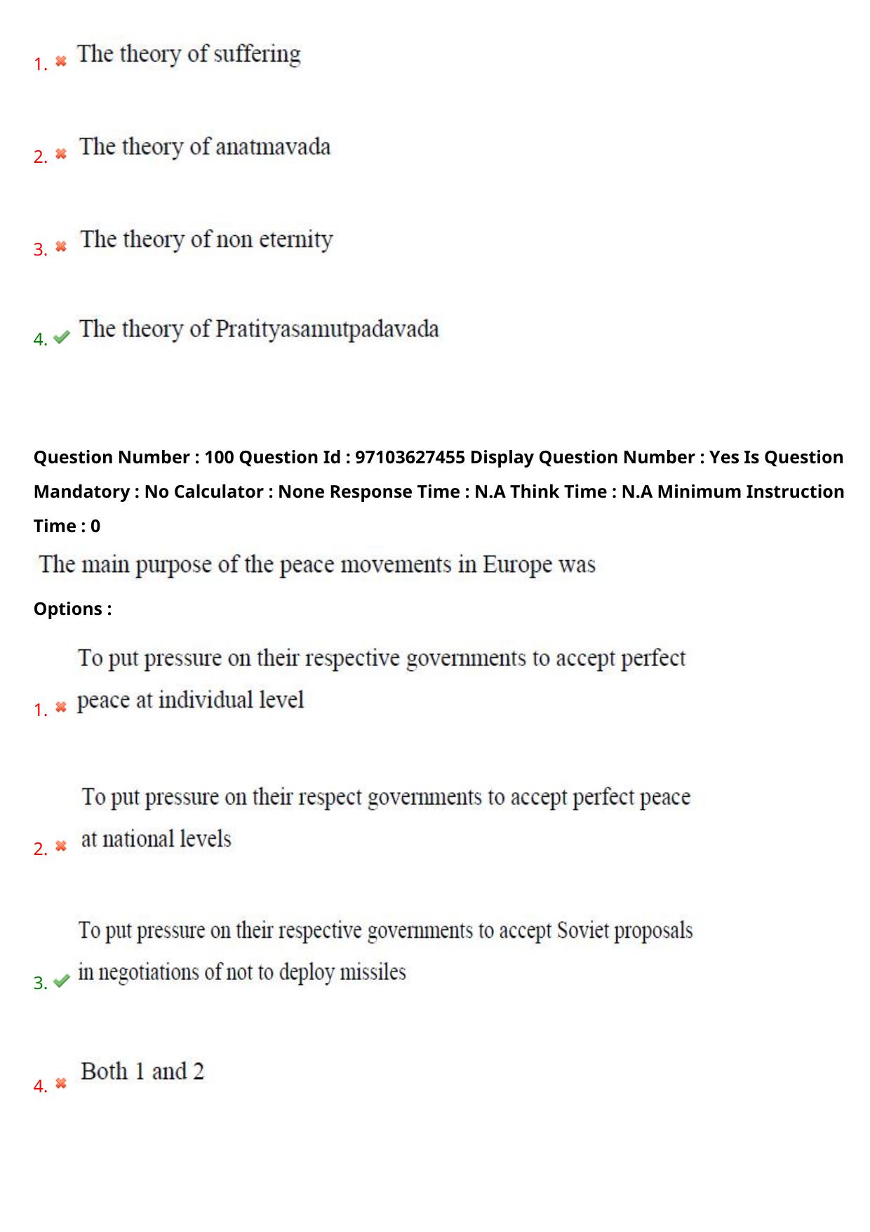 AP RCET 2024 Buddhist Studies Question Paper - Page 61