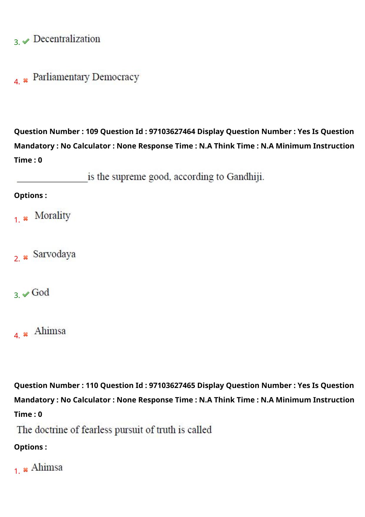 AP RCET 2024 Buddhist Studies Question Paper - Page 66