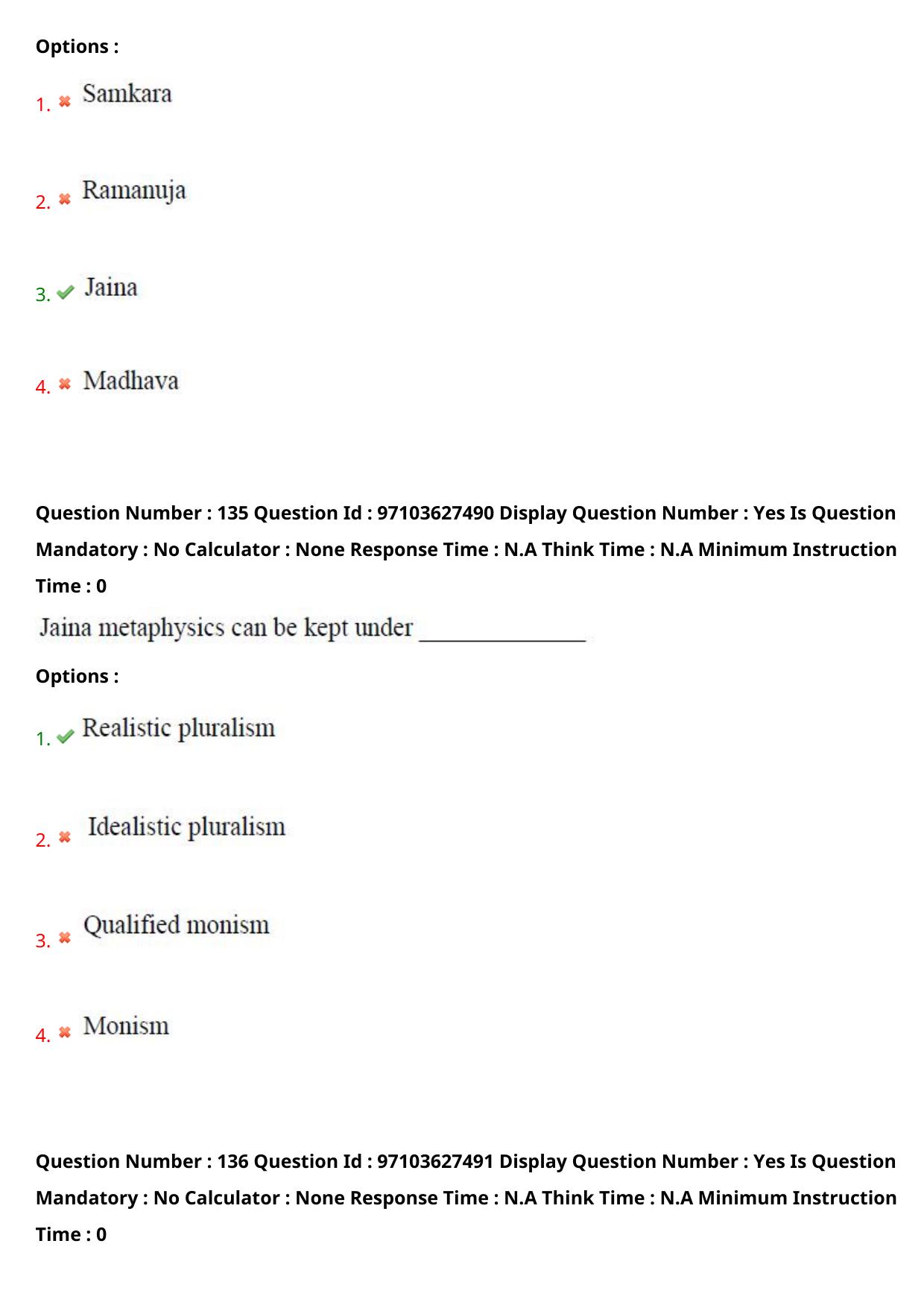 AP RCET 2024 Buddhist Studies Question Paper - Page 80