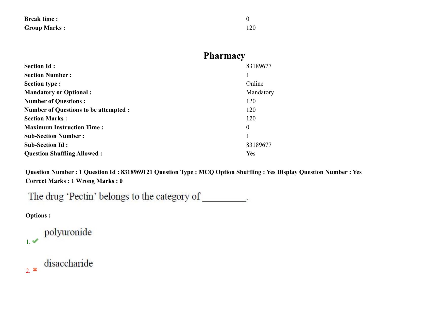 AP PGCET 2025 Pharmacy Paper with Answer Key - Page 2