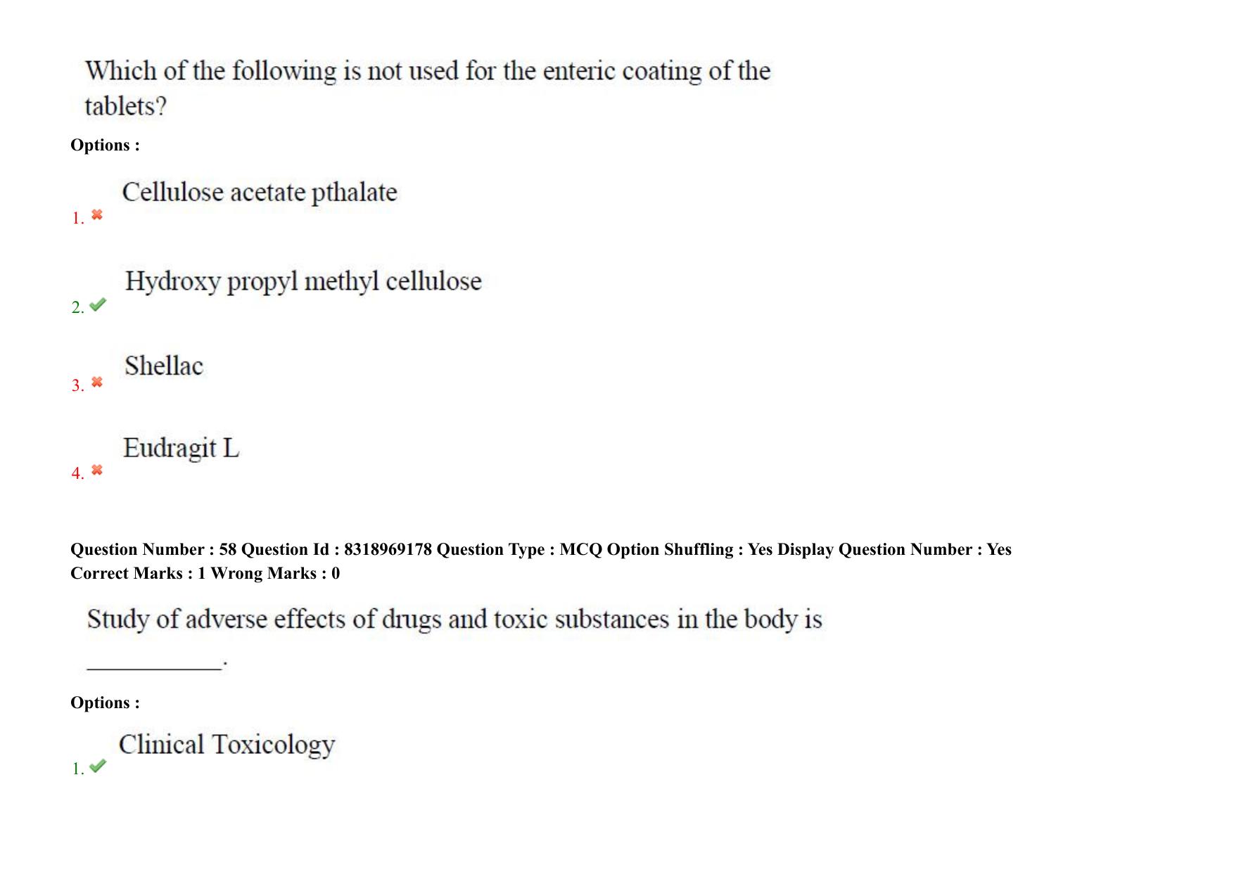 AP PGCET 2025 Pharmacy Paper with Answer Key - Page 45