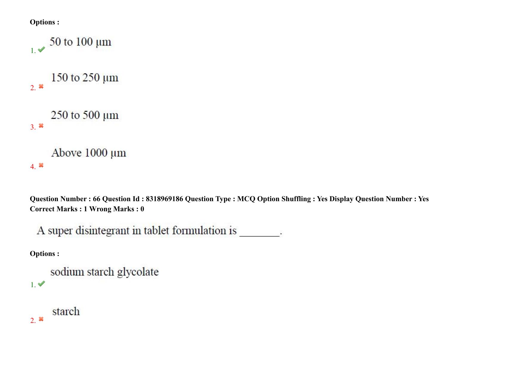 AP PGCET 2025 Pharmacy Paper with Answer Key - Page 51