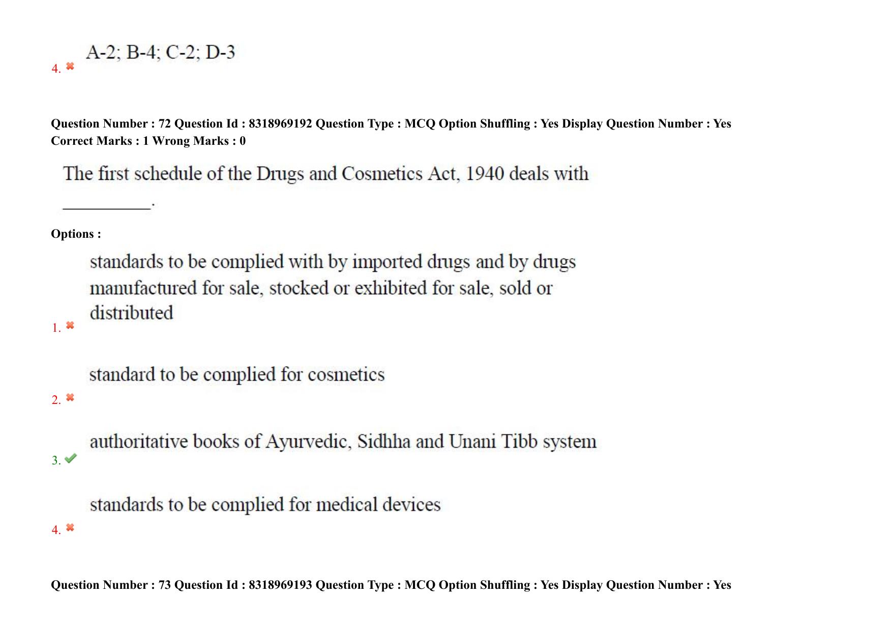 AP PGCET 2025 Pharmacy Paper with Answer Key - Page 56
