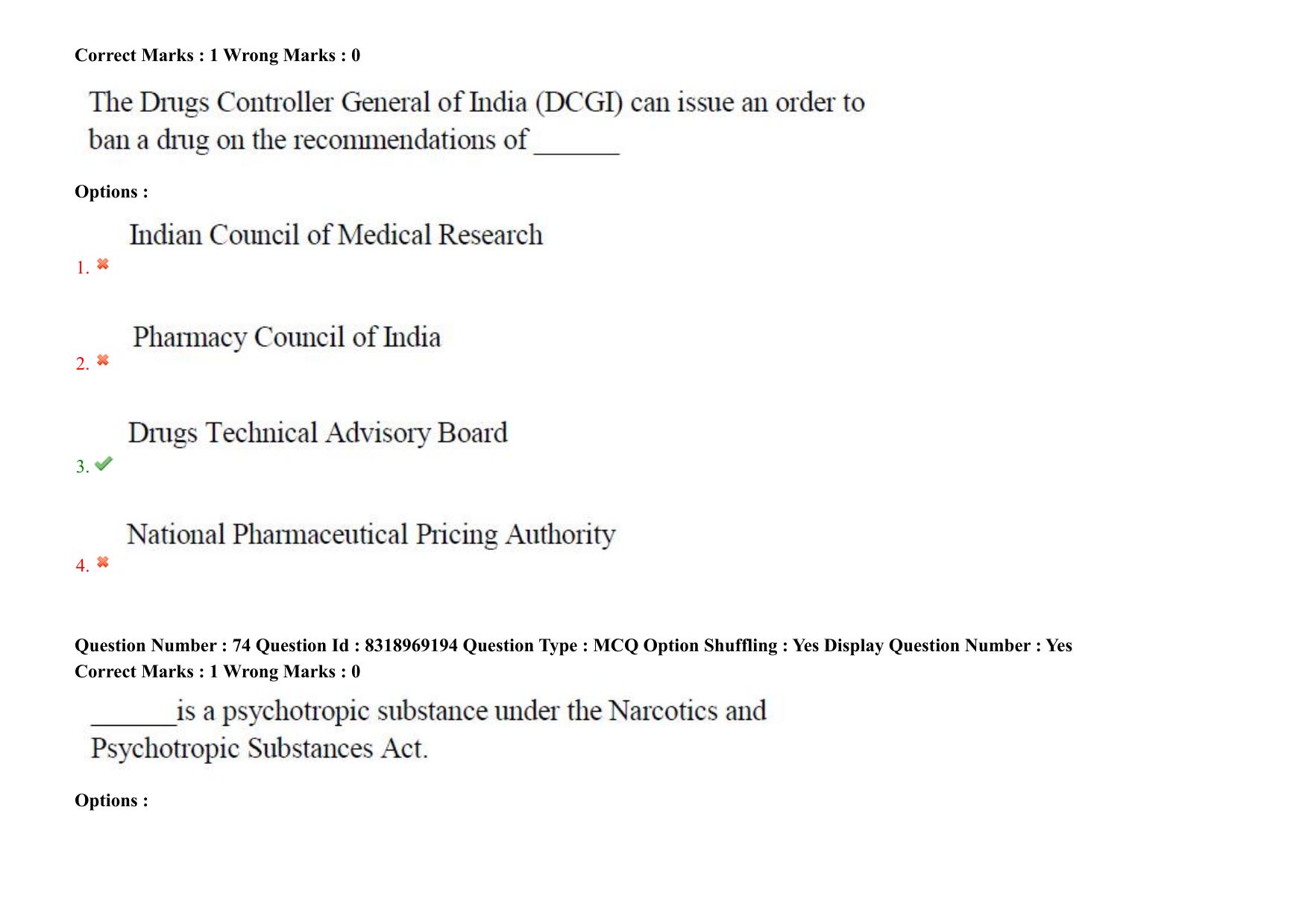 AP PGCET 2025 Pharmacy Paper with Answer Key - Page 57