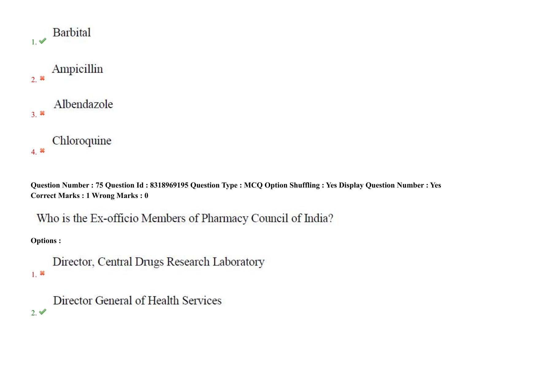 AP PGCET 2025 Pharmacy Paper with Answer Key - Page 58