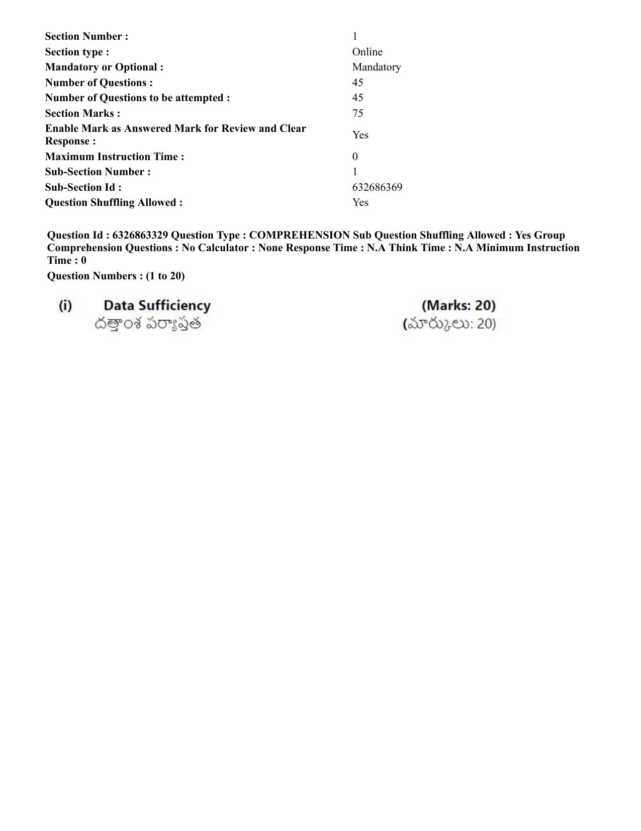 TS ICET 2022 Question Paper 1 - Jul 27, 2022 - Page 2