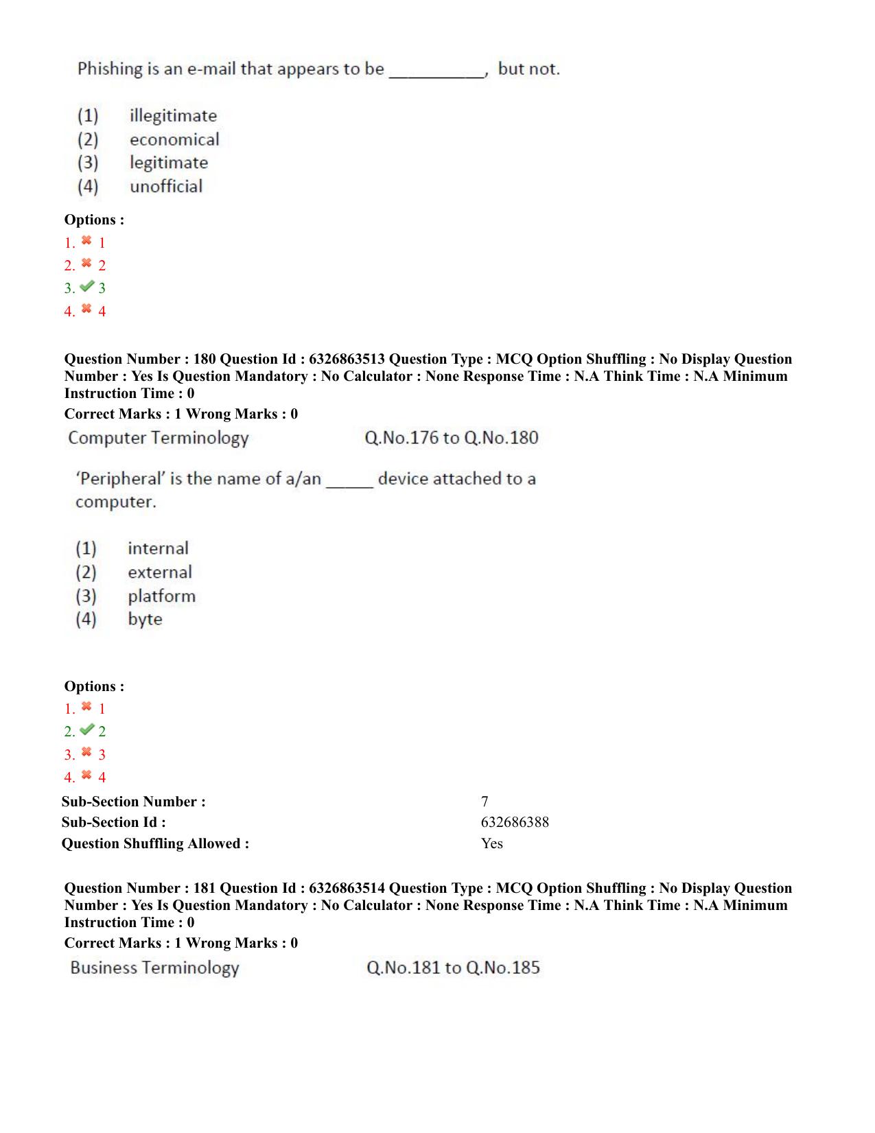 TS ICET 2022 Question Paper 1 - Jul 27, 2022 - Page 151