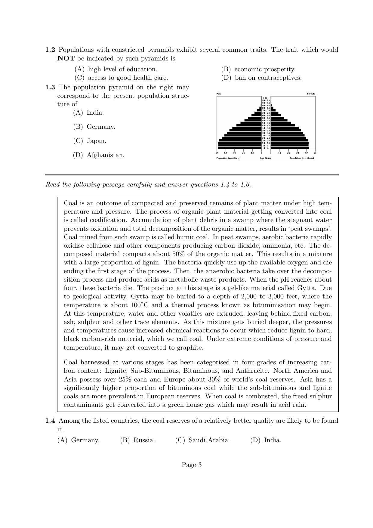 NEST 2015 Question Paper - Page 3