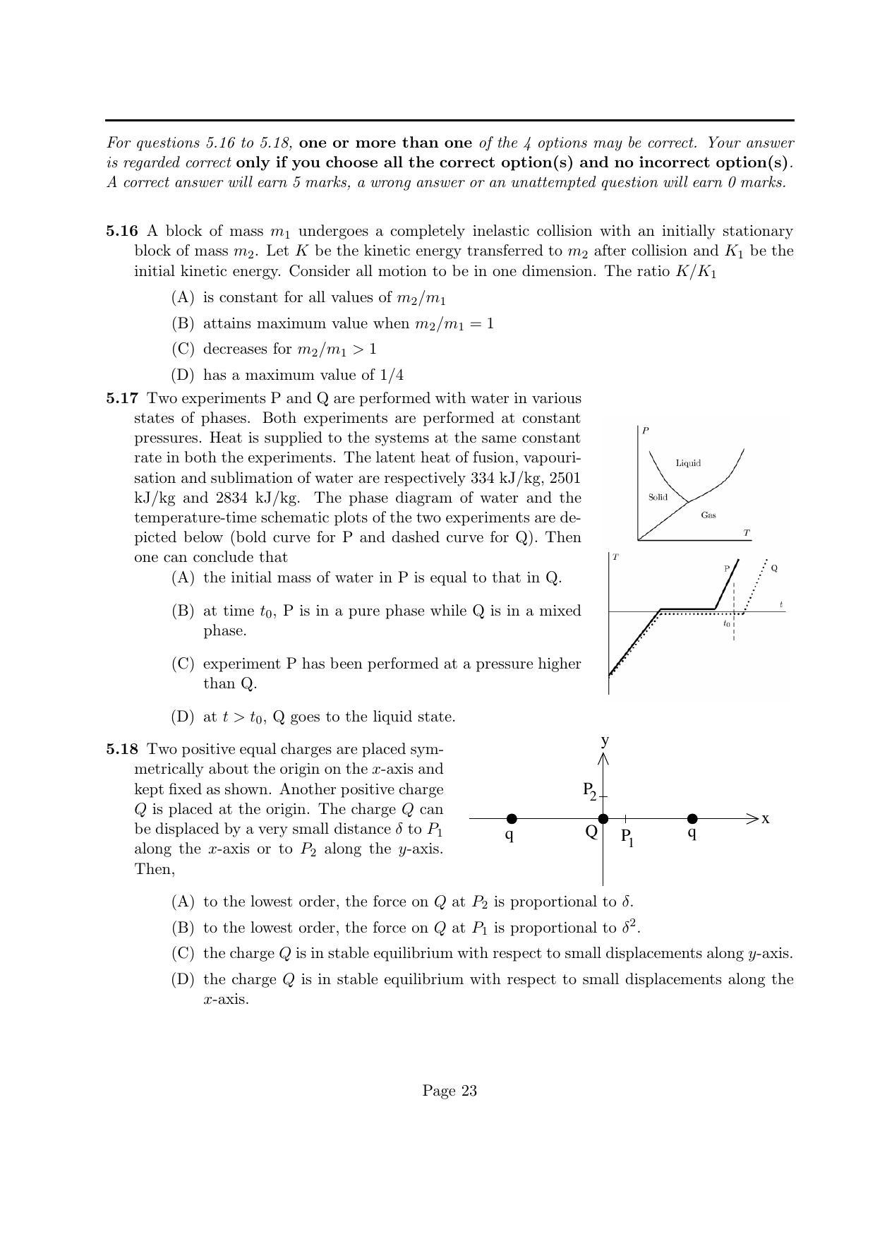 NEST 2015 Question Paper - Page 23