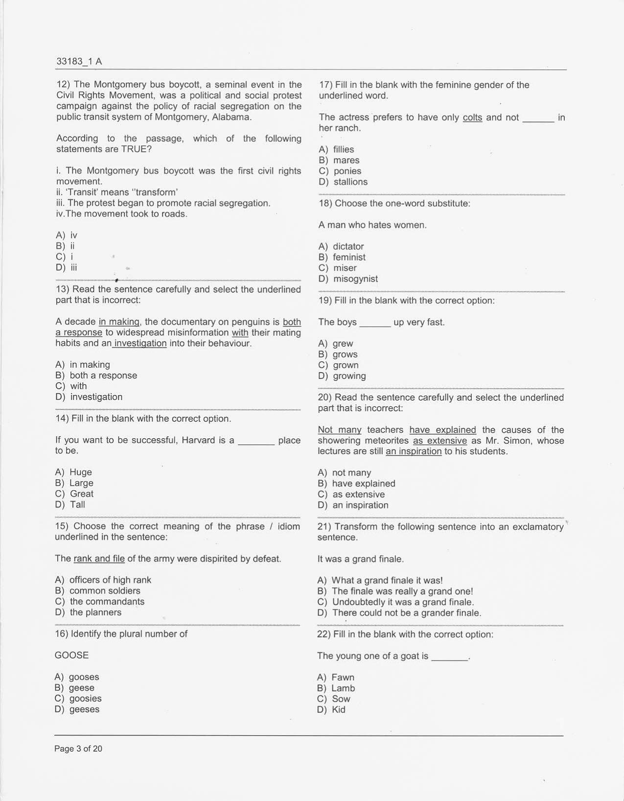  JKBOPEE B.Ed Kashmir / Special Education 2017 Question Paper - Page 3