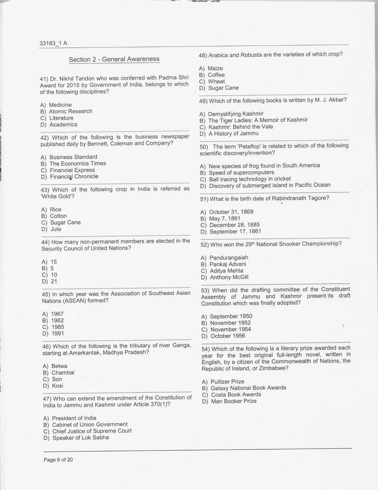  JKBOPEE B.Ed Kashmir / Special Education 2017 Question Paper - Page 6