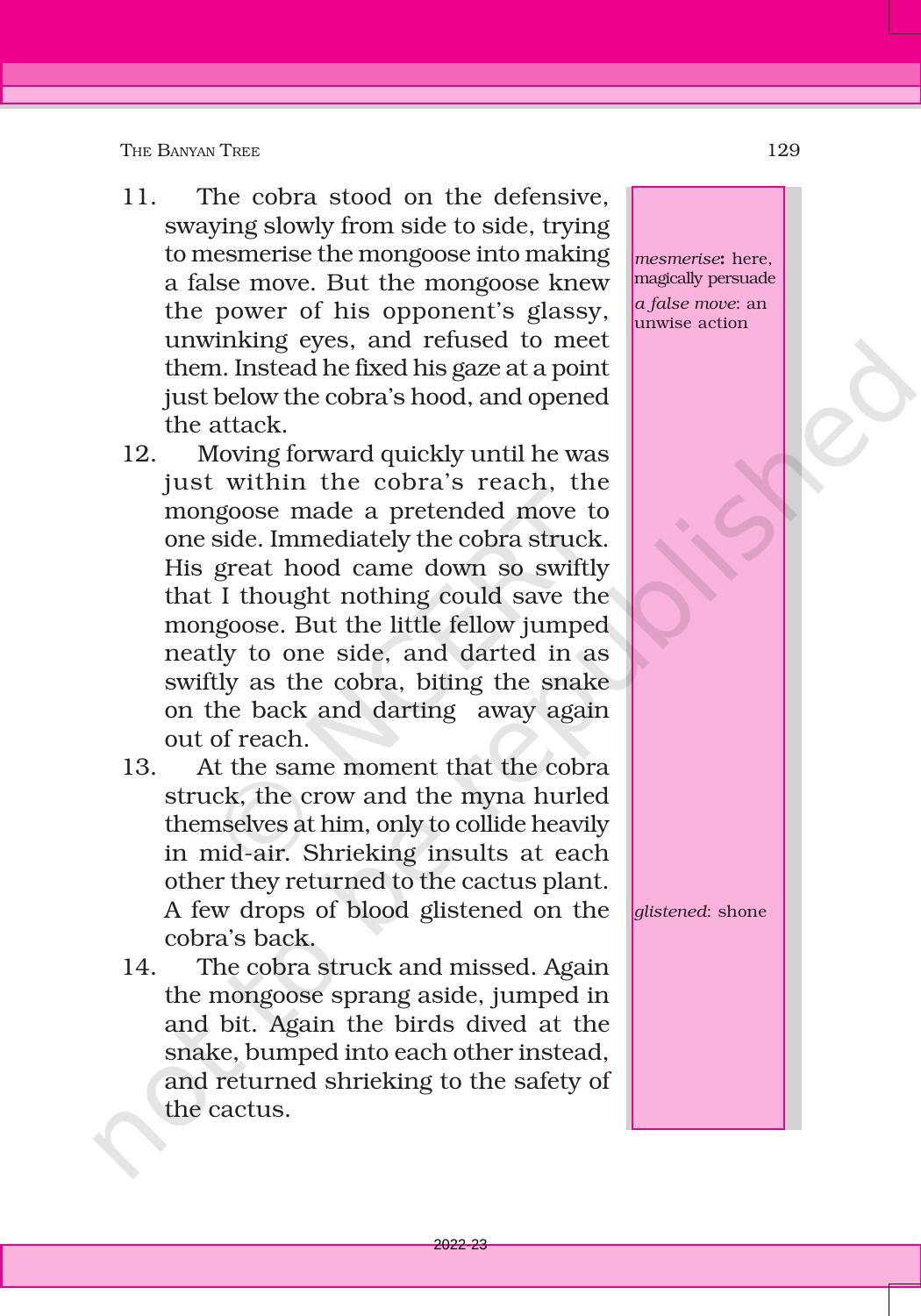 NCERT Book for Class 6 English(Honeysuckle) : Chapter 10-The Banyan Tree - Page 6