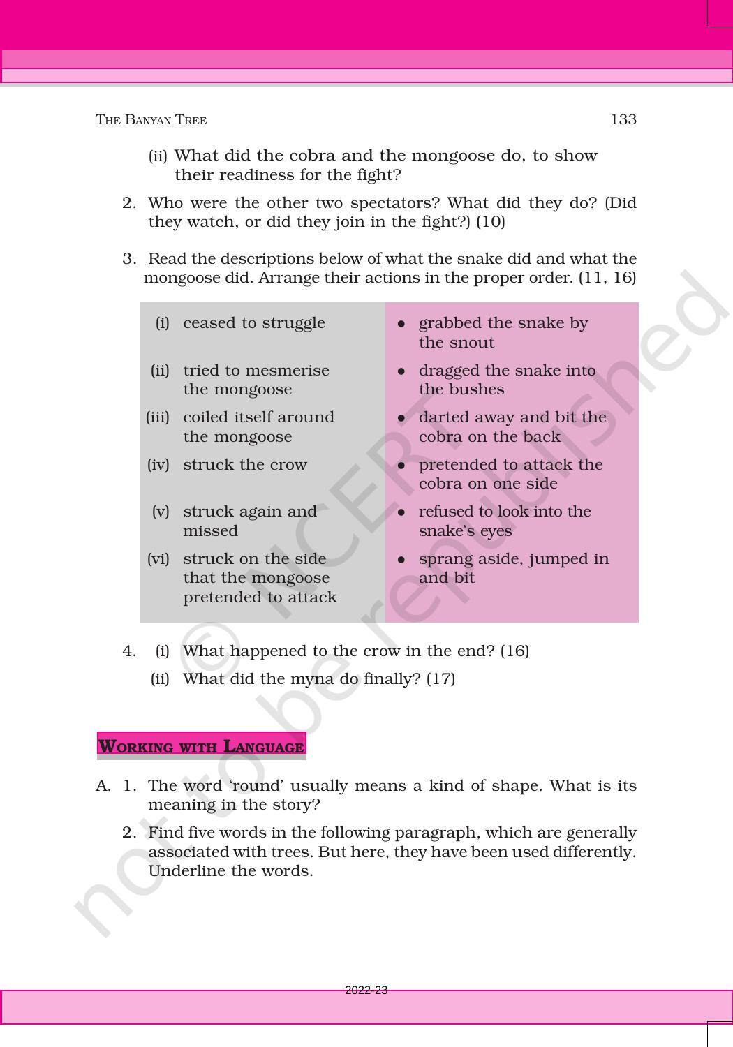 NCERT Book for Class 6 English(Honeysuckle) : Chapter 10-The Banyan Tree - Page 10