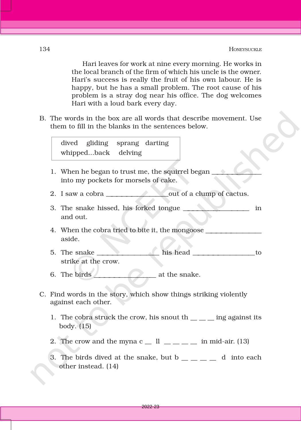 NCERT Book for Class 6 English(Honeysuckle) : Chapter 10-The Banyan Tree - Page 11