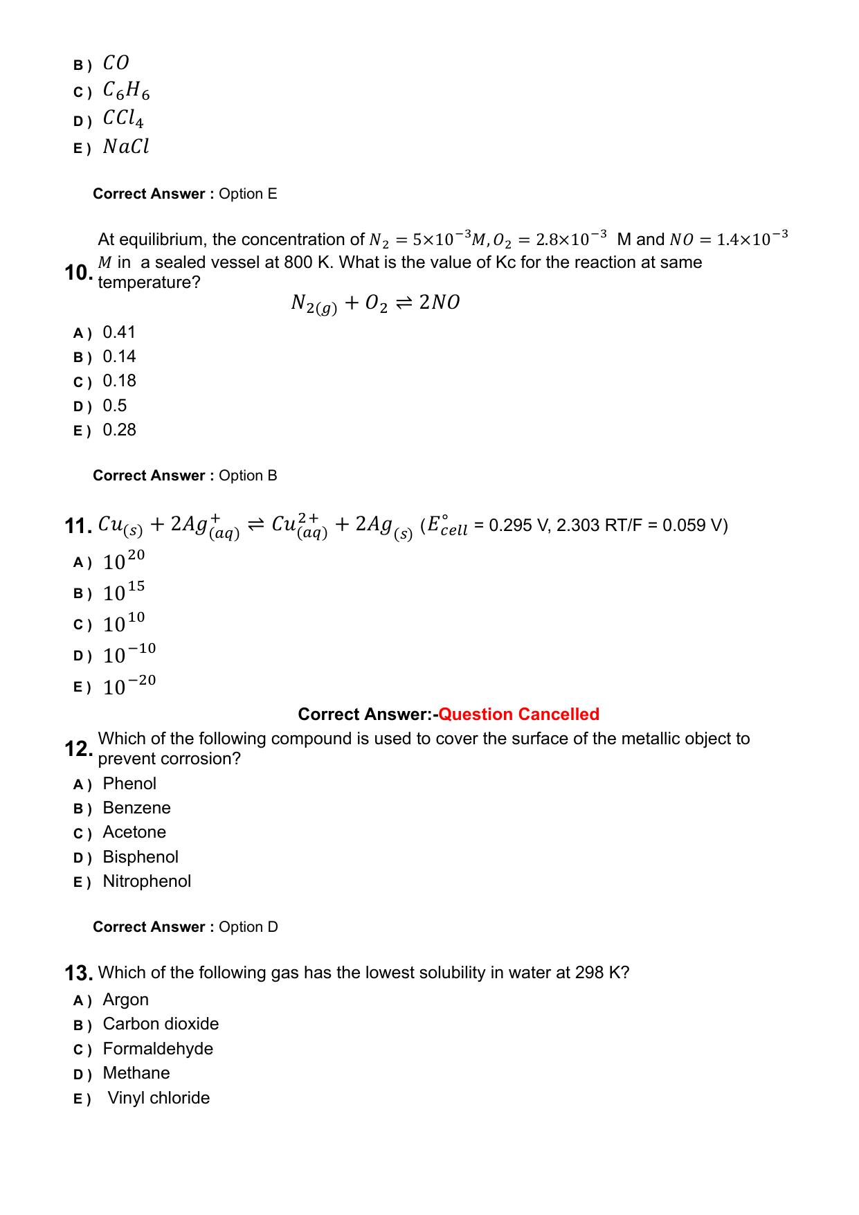 KEAM 2025 April 29 (Pharmacy - FN Session) Question Paper with Answer Key - Page 3