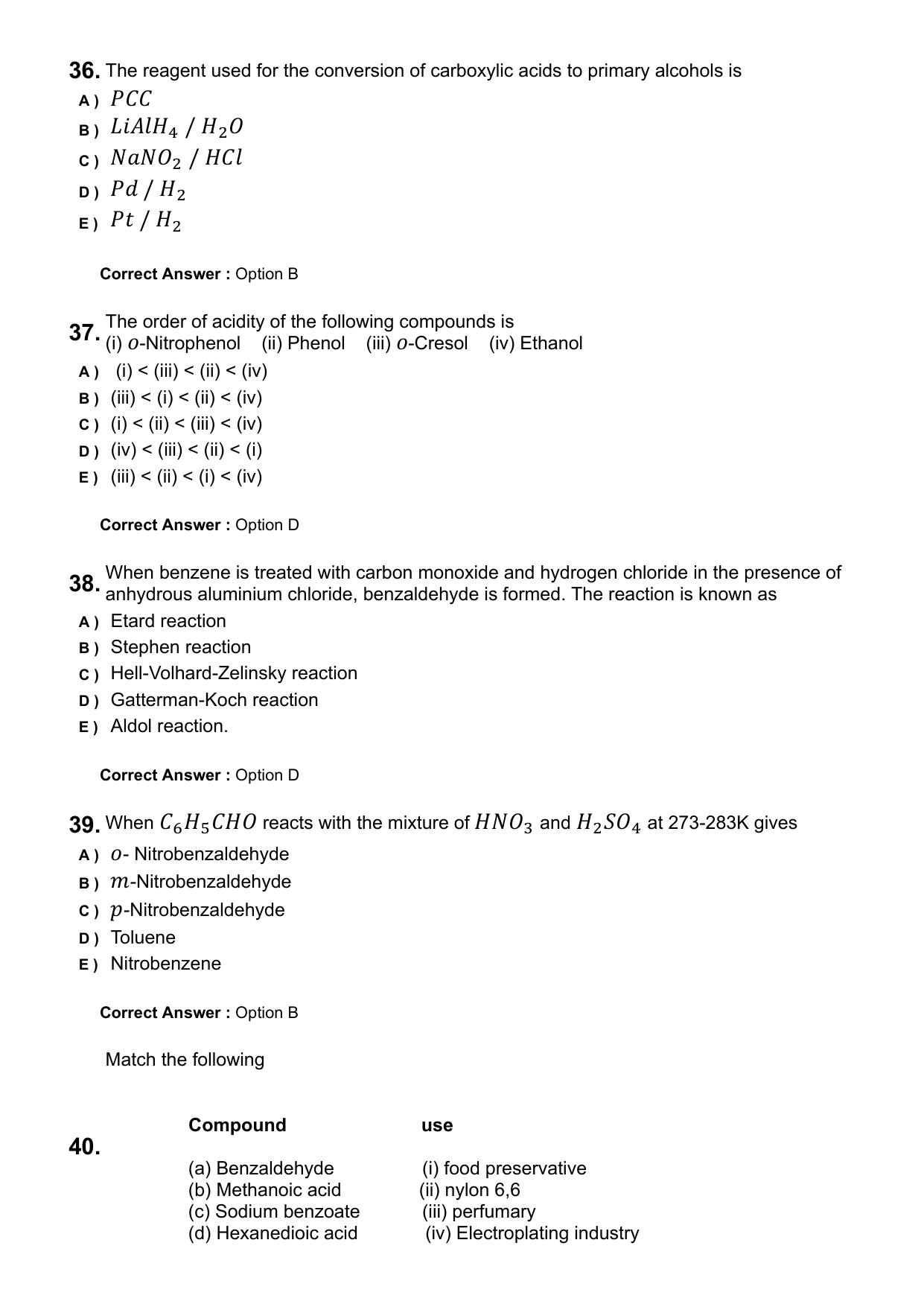 KEAM 2025 April 29 (Pharmacy - FN Session) Question Paper with Answer Key - Page 9