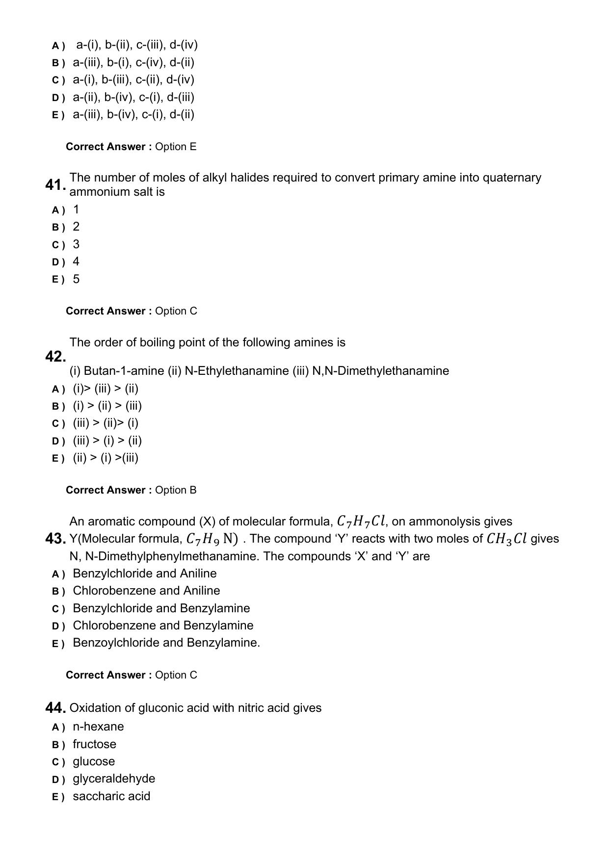 KEAM 2025 April 29 (Pharmacy - FN Session) Question Paper with Answer Key - Page 10