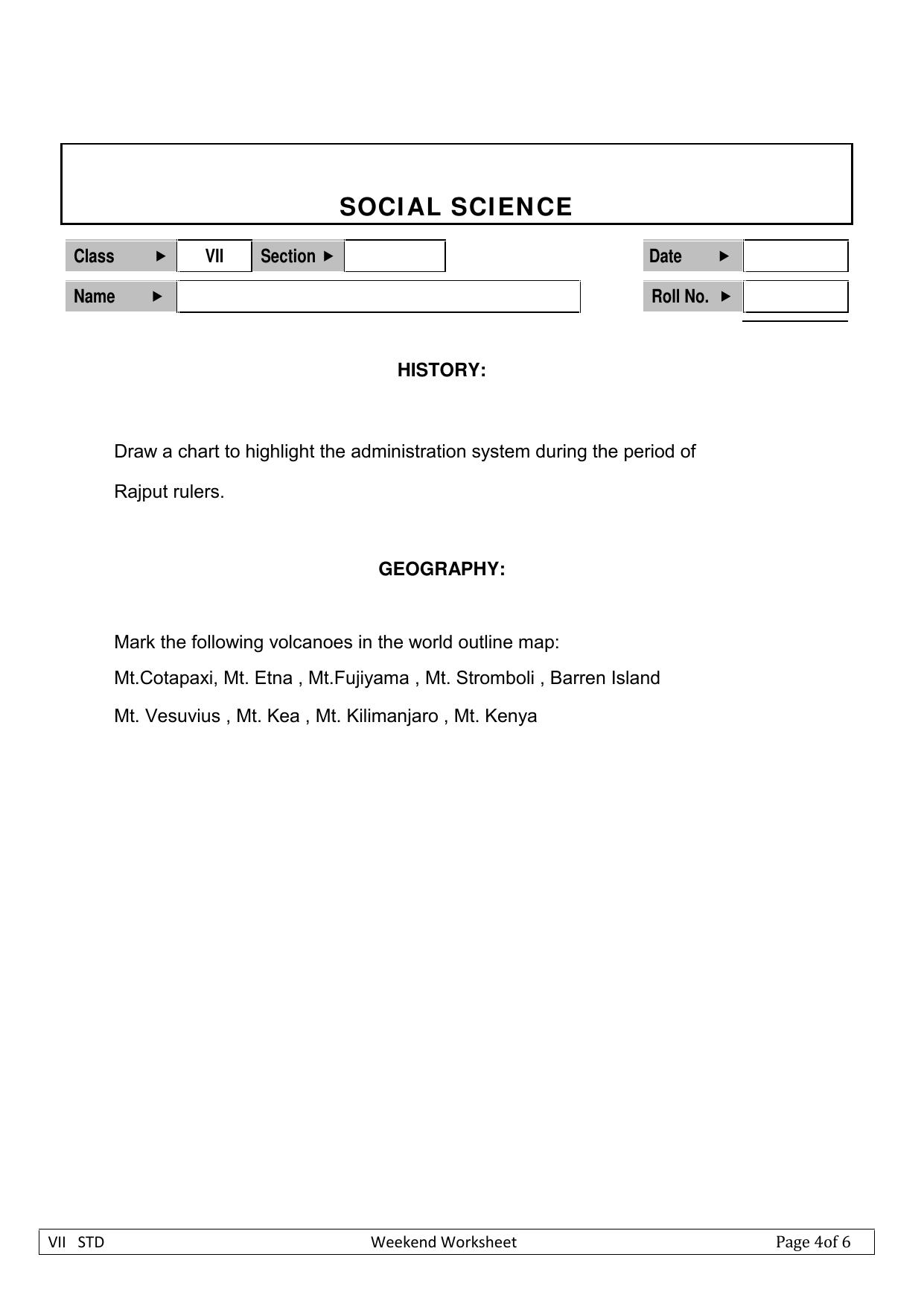 CBSE Worksheets for Class 7 Geography History Geography Assignment 2 - Page 1