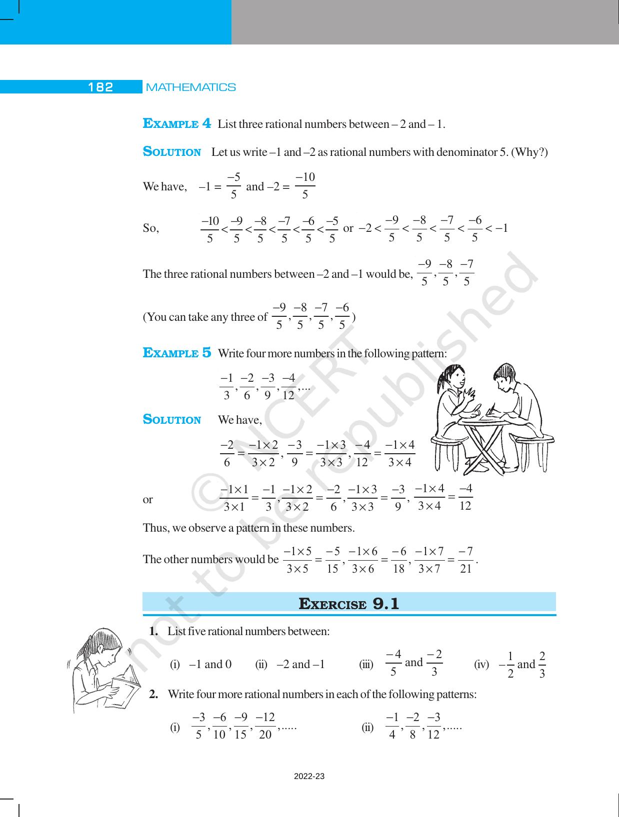 NCERT Book for Class 7 Maths: Chapter 9-Rational Numbers - Page 10