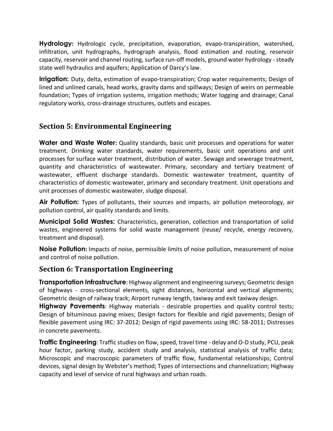 AP RCET Civil Engineering Syllabus - Page 3