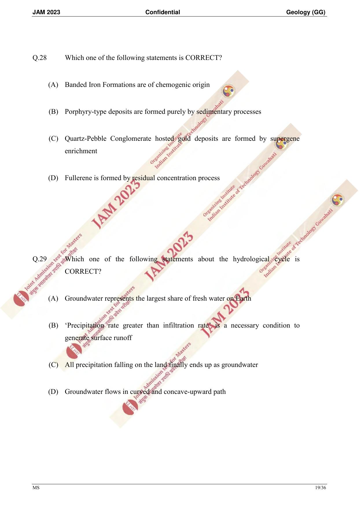 JAM 2023: GG Question Paper - Page 17