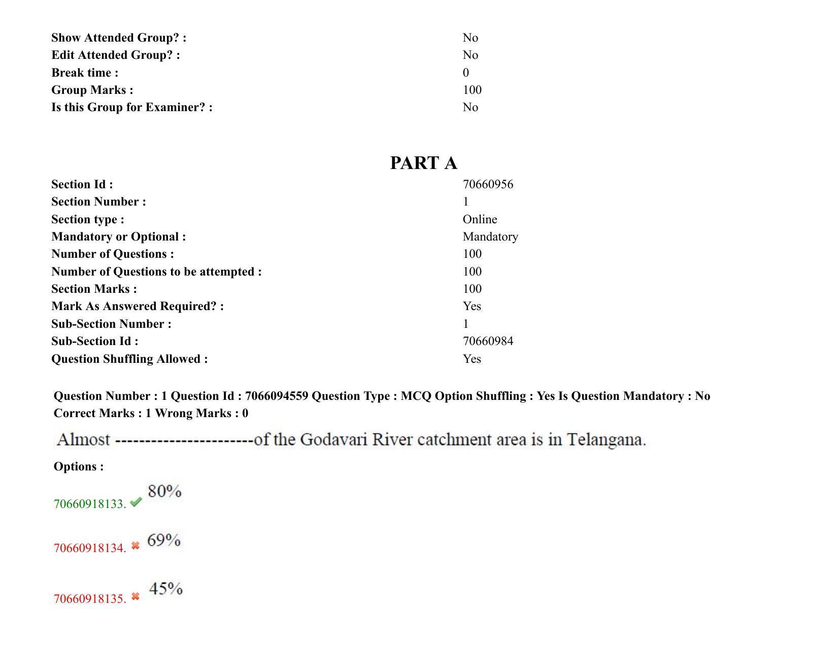 TS CPGET 2020 PGD in Geographical Cartography (Shift 1) Question Paper with Answer Key - Page 2