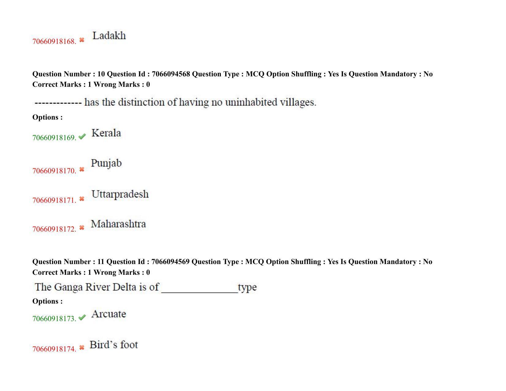 TS CPGET 2020 PGD in Geographical Cartography (Shift 1) Question Paper with Answer Key - Page 7