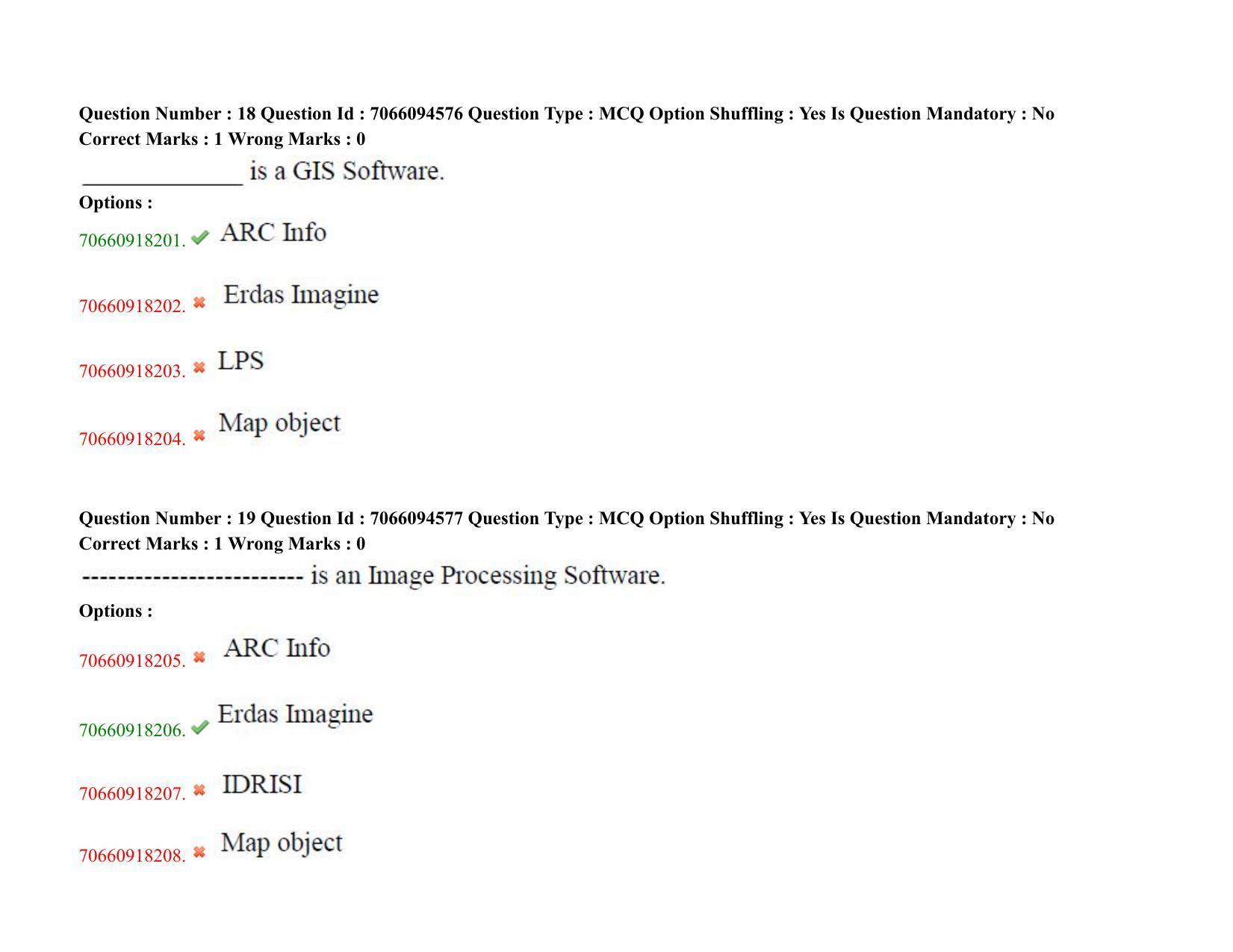 TS CPGET 2020 PGD in Geographical Cartography (Shift 1) Question Paper with Answer Key - Page 11