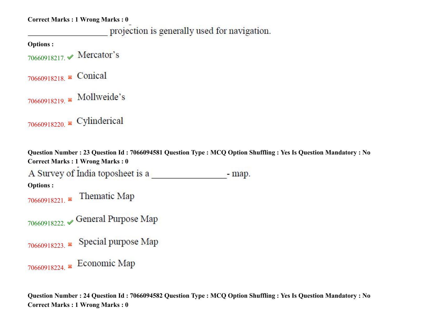 TS CPGET 2020 PGD in Geographical Cartography (Shift 1) Question Paper with Answer Key - Page 13