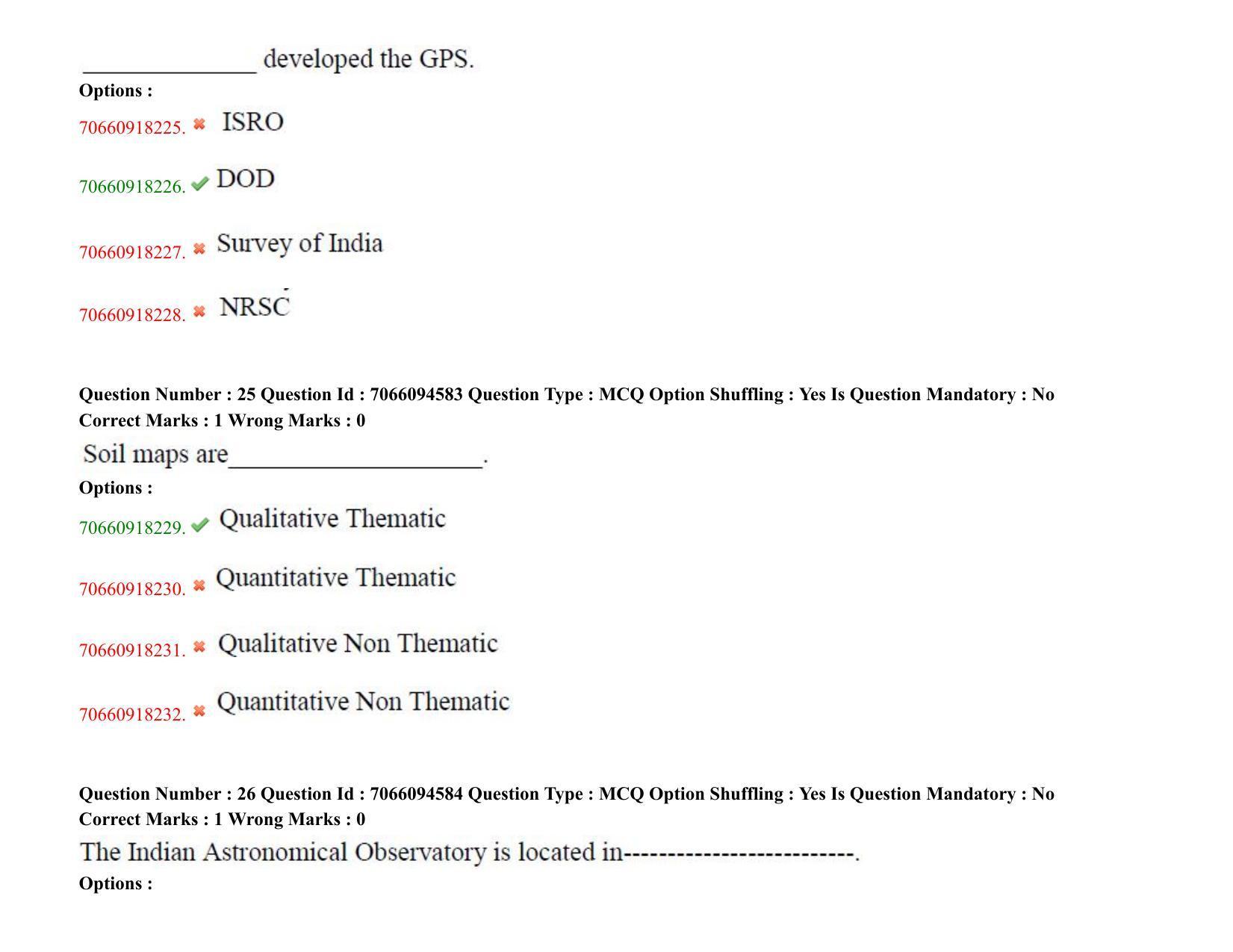 TS CPGET 2020 PGD in Geographical Cartography (Shift 1) Question Paper with Answer Key - Page 14