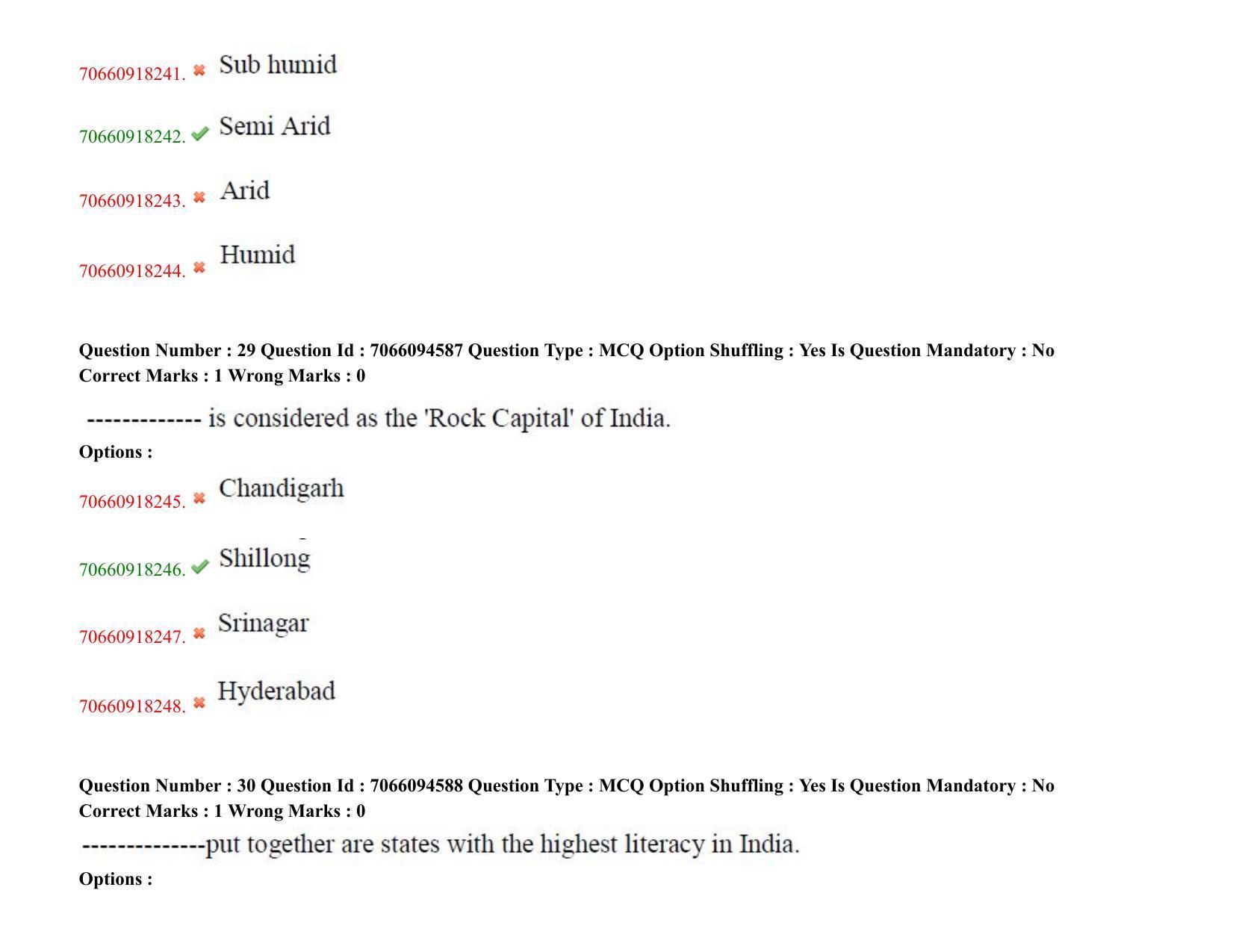 TS CPGET 2020 PGD in Geographical Cartography (Shift 1) Question Paper with Answer Key - Page 16