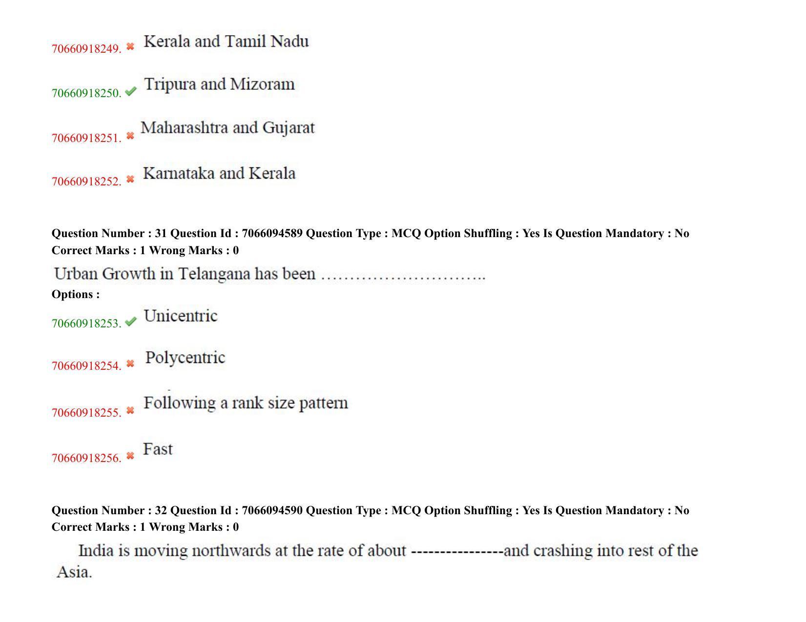 TS CPGET 2020 PGD in Geographical Cartography (Shift 1) Question Paper with Answer Key - Page 17