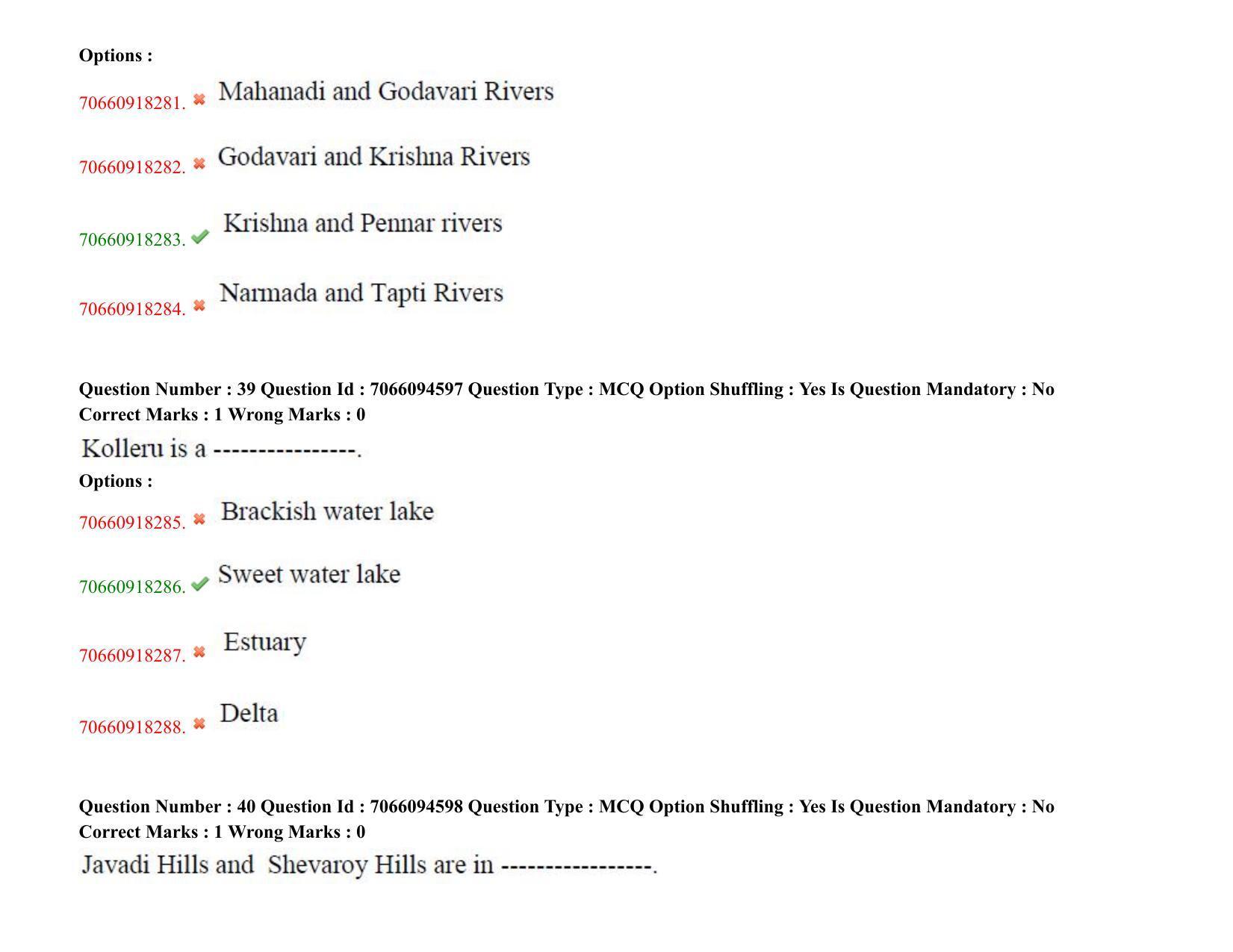 TS CPGET 2020 PGD in Geographical Cartography (Shift 1) Question Paper with Answer Key - Page 21