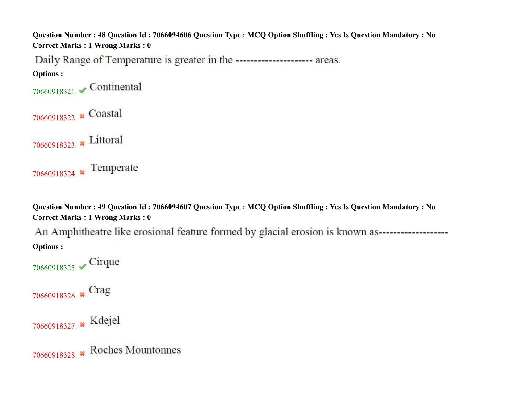 TS CPGET 2020 PGD in Geographical Cartography (Shift 1) Question Paper with Answer Key - Page 26