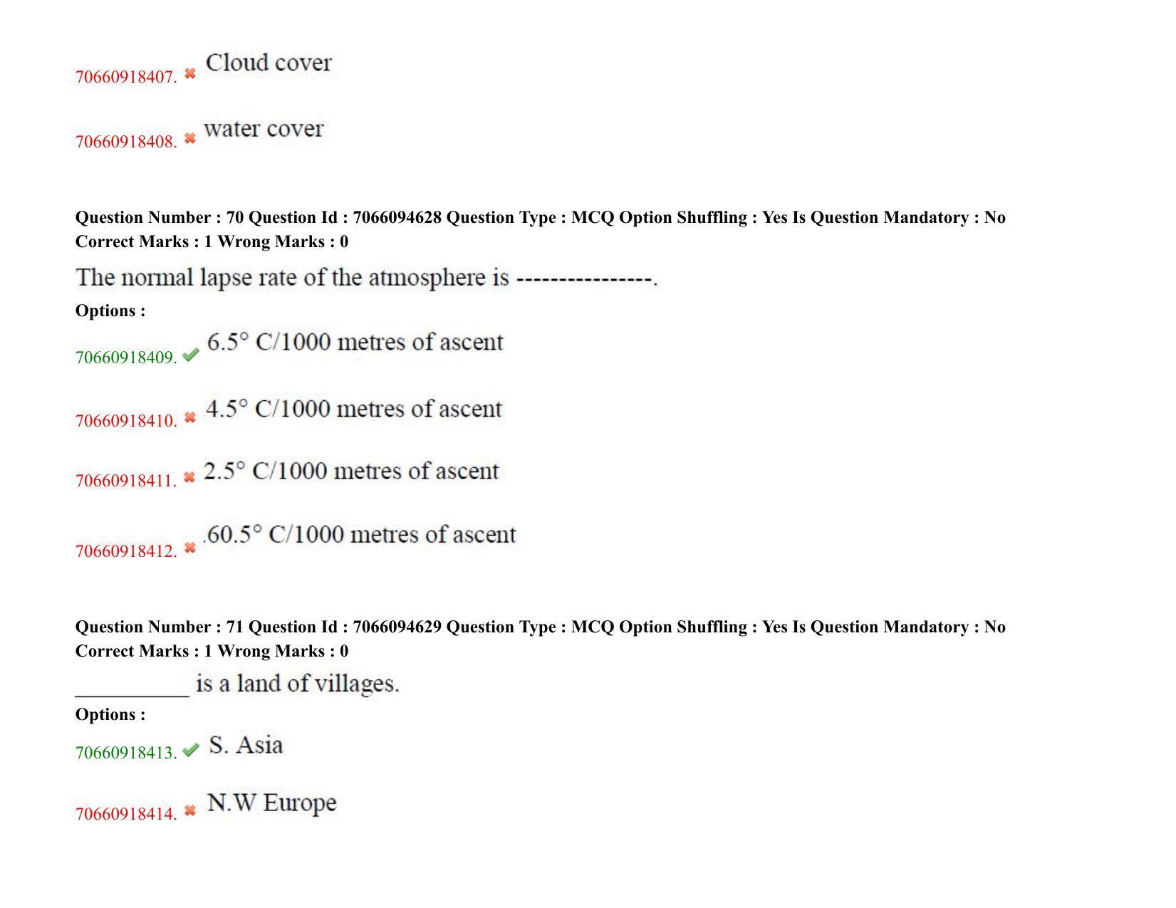 TS CPGET 2020 PGD in Geographical Cartography (Shift 1) Question Paper with Answer Key - Page 37