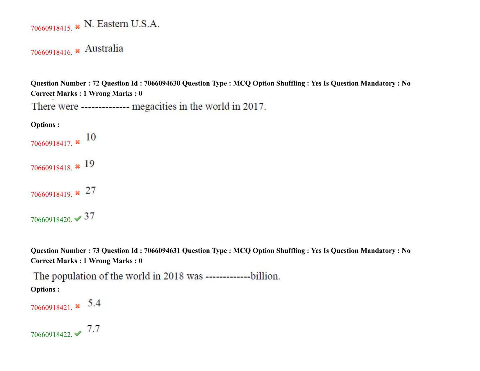 TS CPGET 2020 PGD in Geographical Cartography (Shift 1) Question Paper with Answer Key - Page 38
