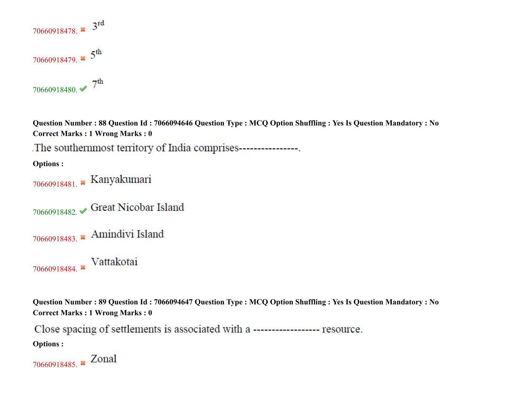 TS CPGET 2020 PGD in Geographical Cartography (Shift 1) Question Paper with Answer Key - Page 46