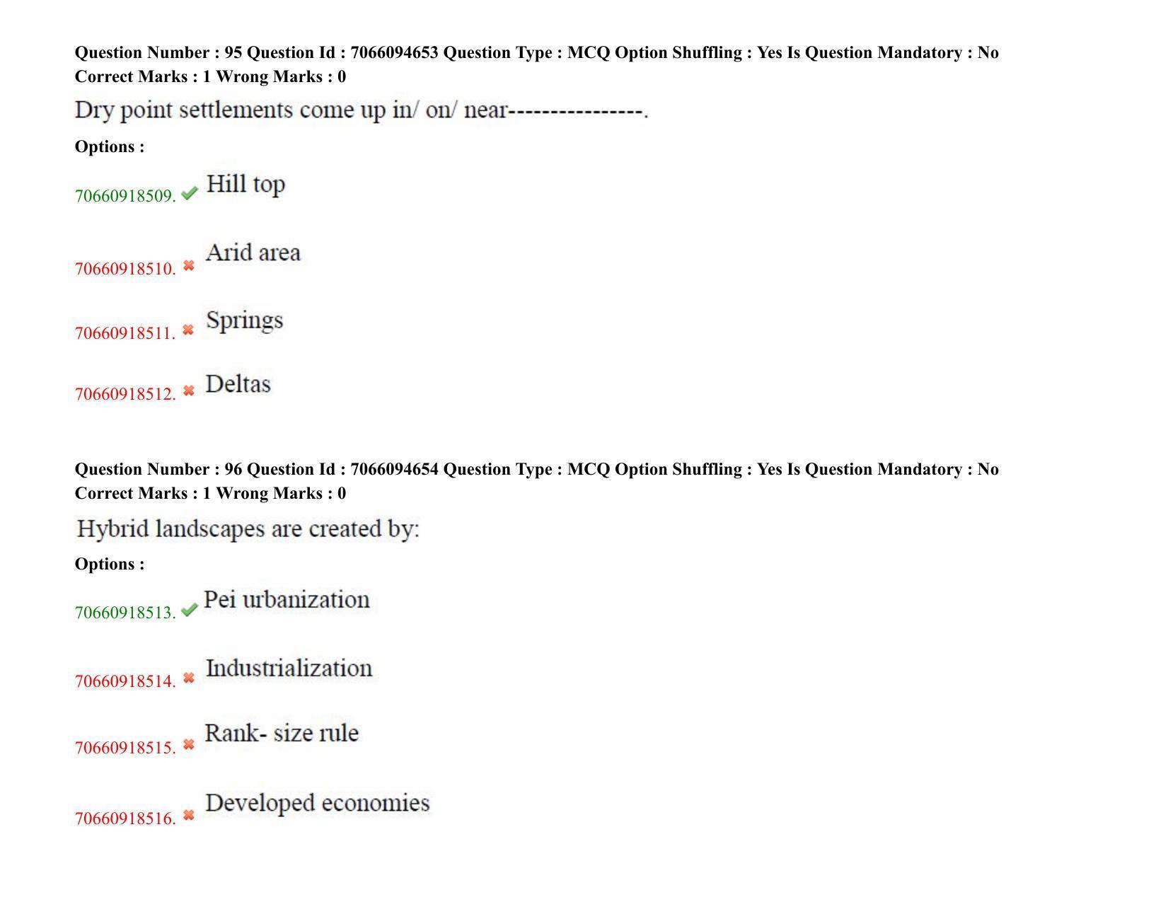 TS CPGET 2020 PGD in Geographical Cartography (Shift 1) Question Paper with Answer Key - Page 50