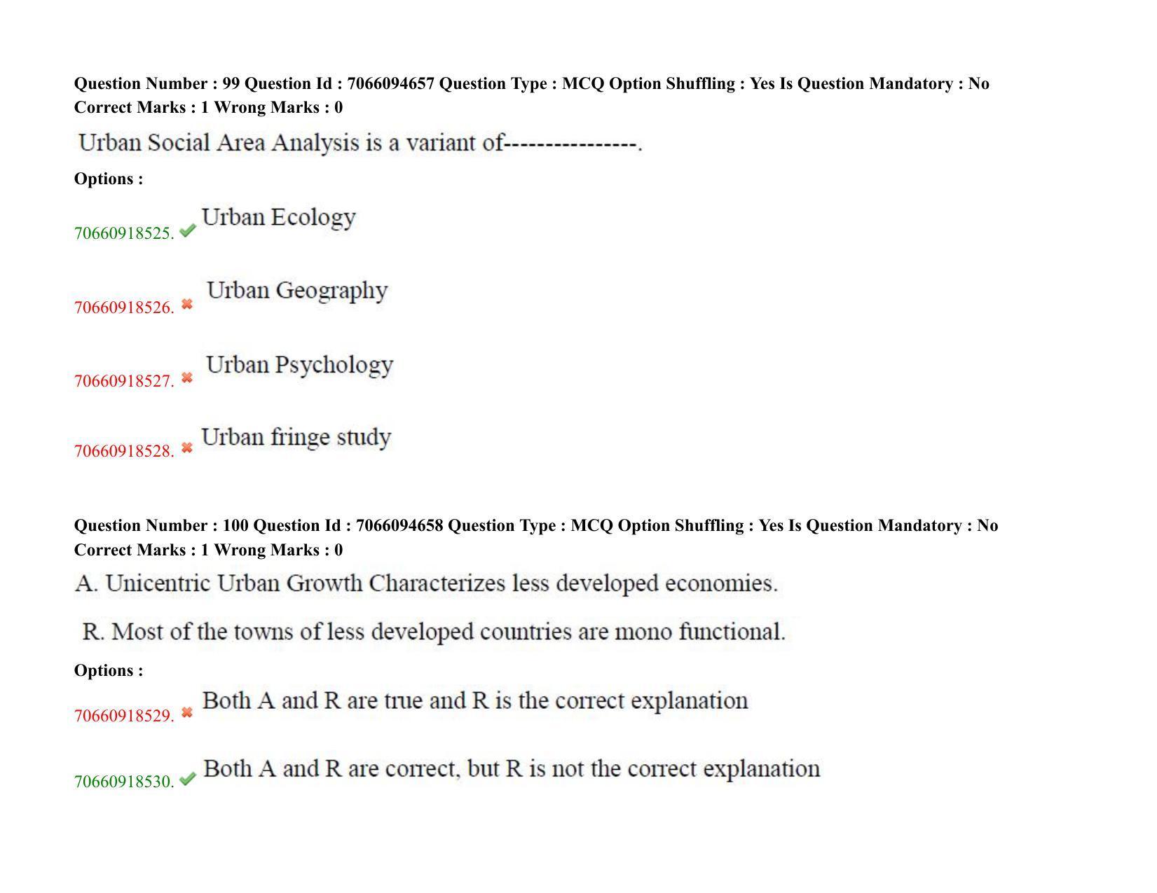 TS CPGET 2020 PGD in Geographical Cartography (Shift 1) Question Paper with Answer Key - Page 52