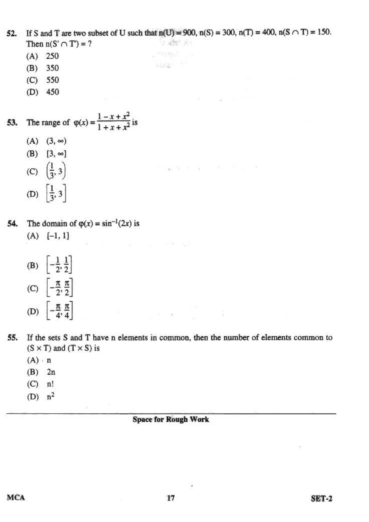 OJEE 2013 MCA Set 2 Question Paper - Page 15