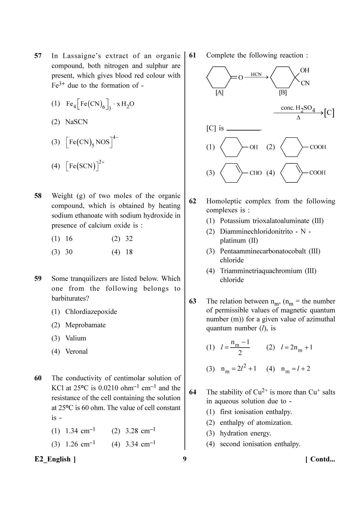 NEET 2023 E2 Question Paper - Page 9
